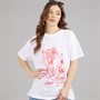 L'amore Couture Womens Tronchetto Print T-Shirt White