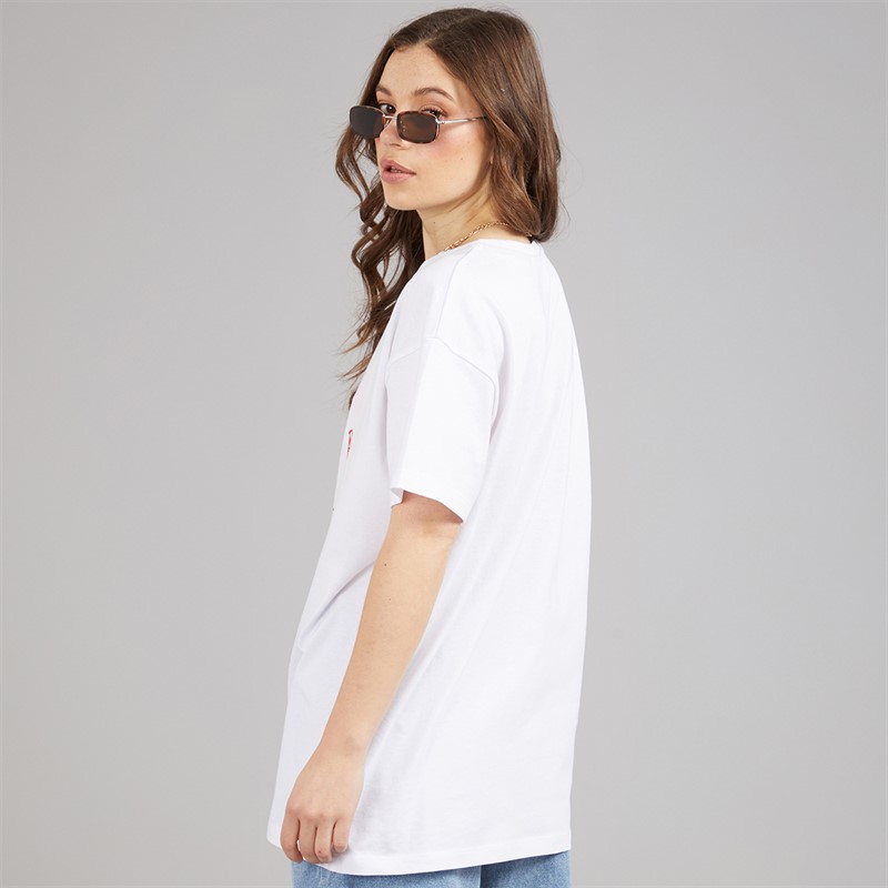 L'amore Couture Womens Tronchetto Print T-Shirt White