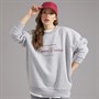 L'amore Couture Womens Sola Print Sweatshirt Grey Marl