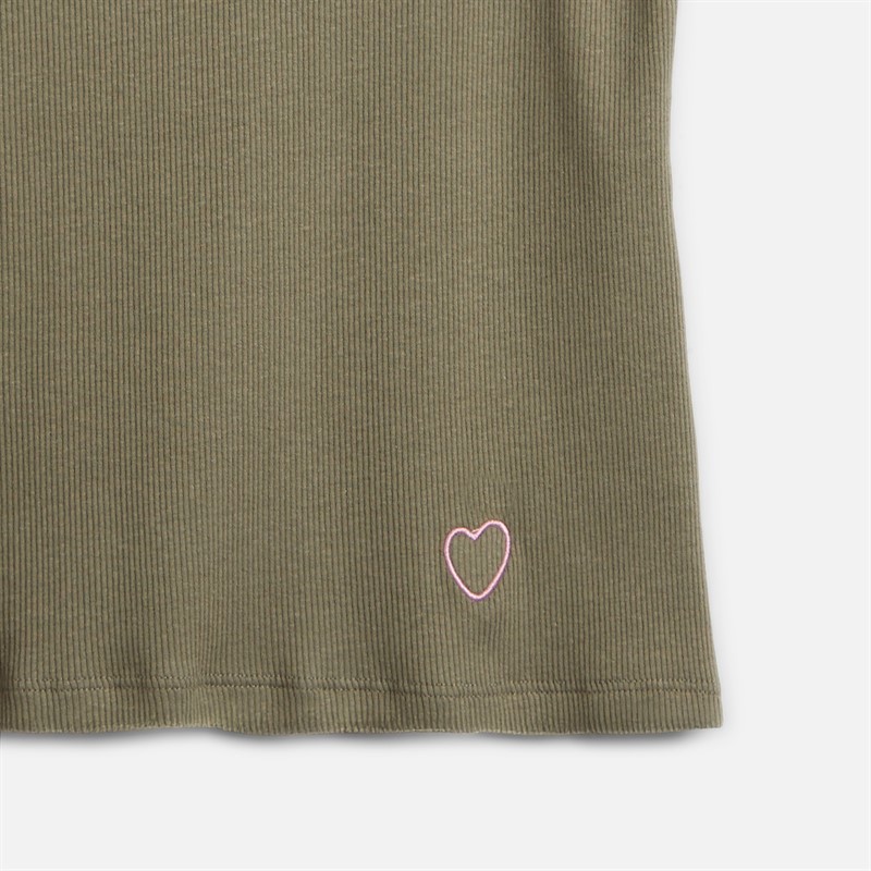 L'amore Couture Womens Chesca Three Pack Vests Khaki/Stripe/Black