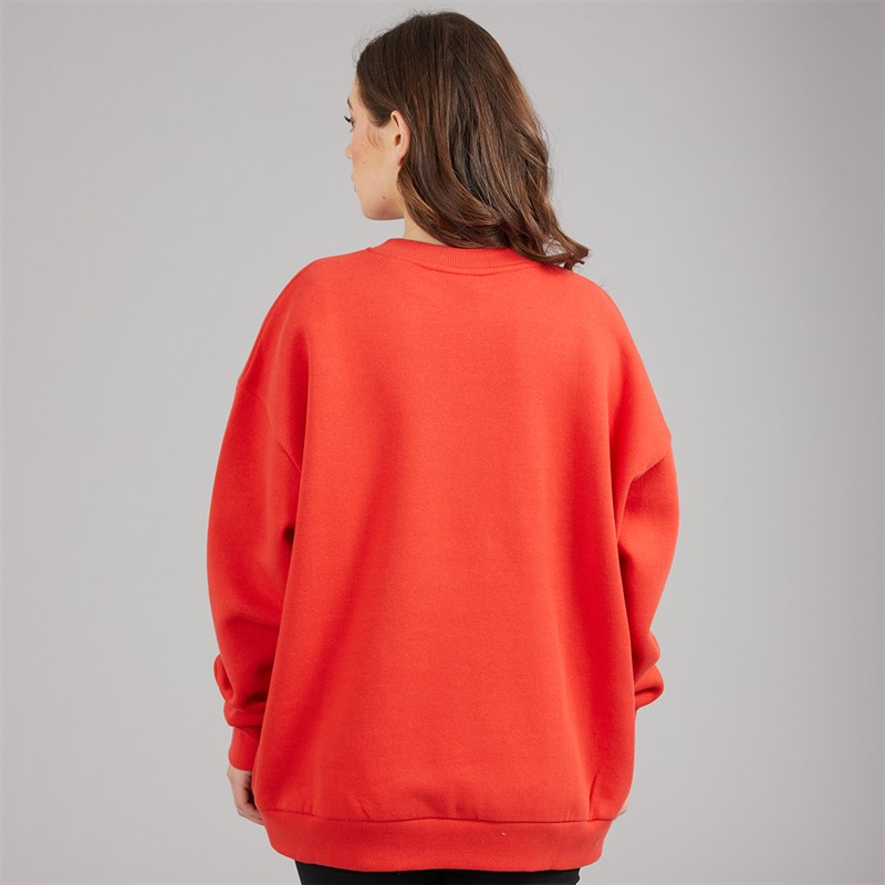 L'amore Couture Womens Martana Print Sweatshirt Red