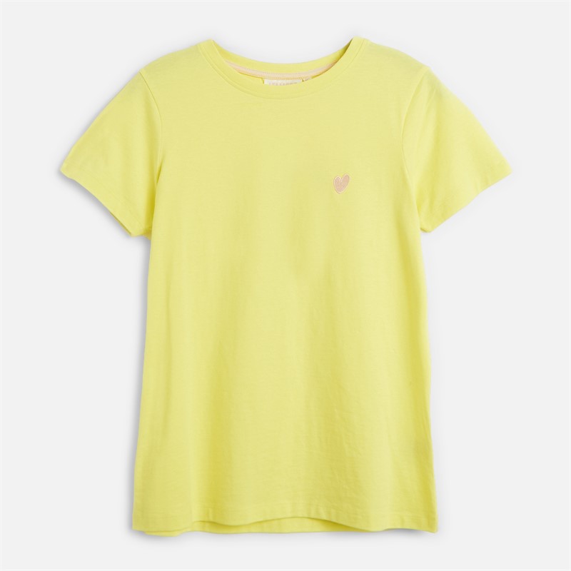 L'amore Couture Womens Ava Three Pack T-Shirts Lemon/Stripe/White-Heart Embroidery