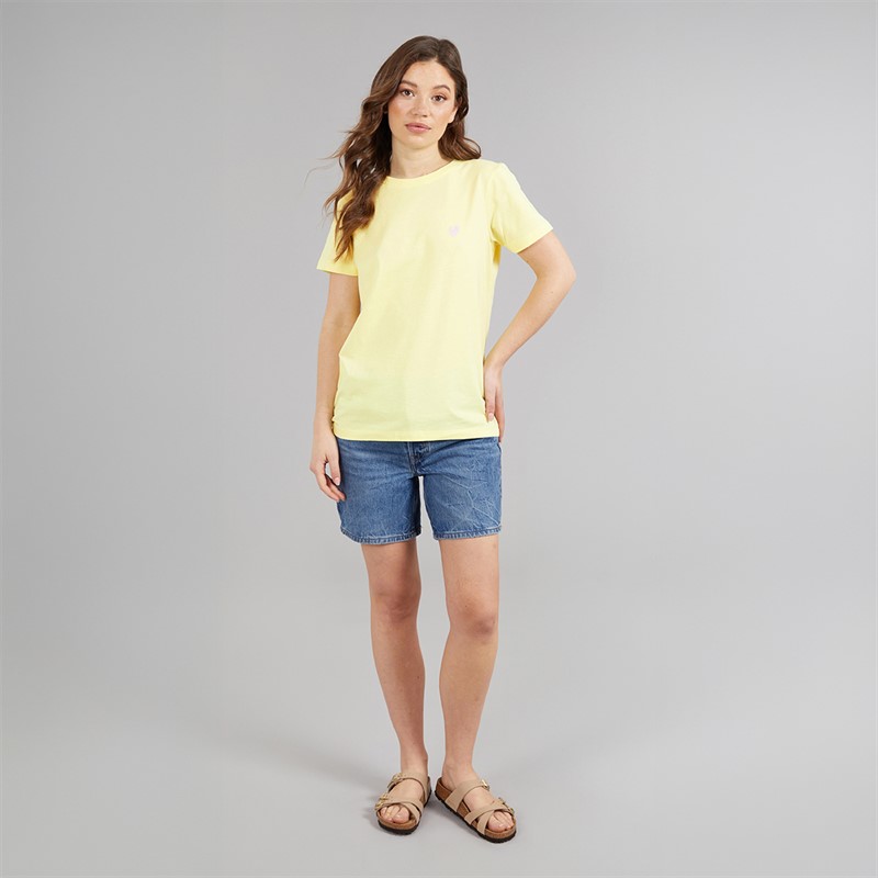 L'amore Couture Womens Ava Three Pack T-Shirts Lemon/Stripe/White-Heart Embroidery