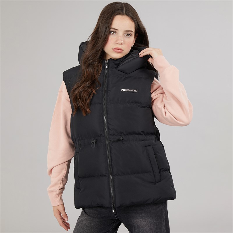 L'amore Couture Girls Cosmic Short Gilet Black