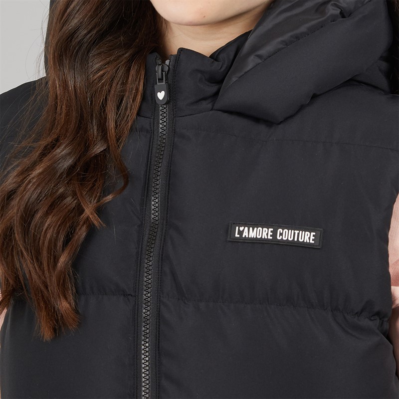 L'amore Couture Girls Cosmic Short Gilet Black