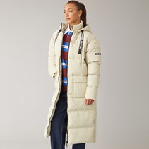 L'amore Couture Womens Kansas Long Puffer Coat Sage