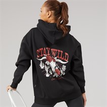 L'amore Couture Womens Soraya Hoodie Black