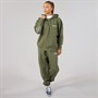 L'amore Couture Womens Good Vibes Only Hoodie And Joggers Tracksuit Khaki