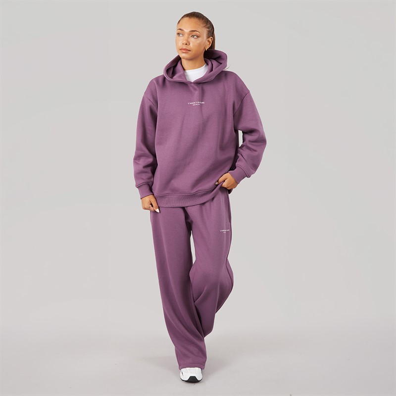L'amore Couture Womens Nerida Hoodie Grape