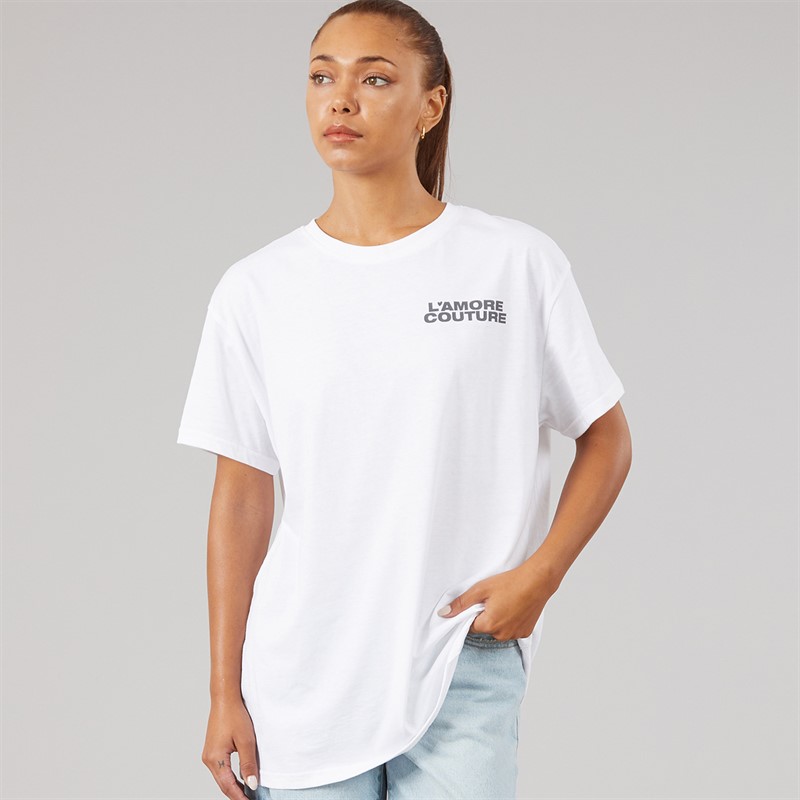 L'amore Couture Womens Texas T-Shirt White