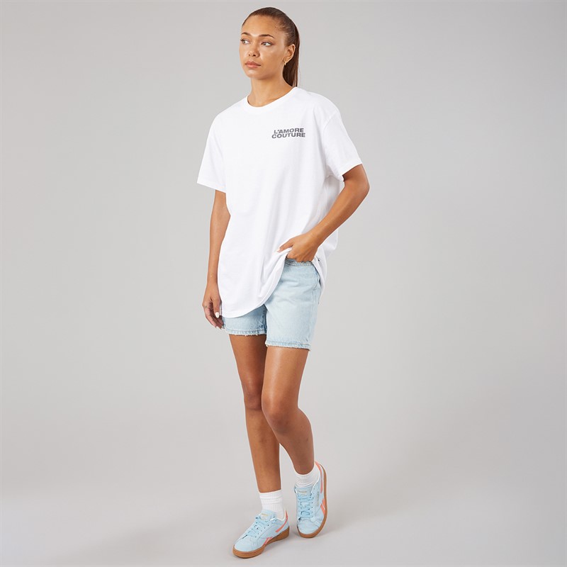 L'amore Couture Womens Texas T-Shirt White