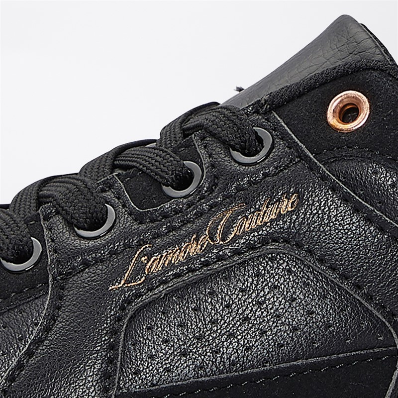 L'amore Couture Womens Eden Trainers Black/Black