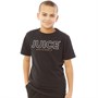 JUICE Boys Organic Cotton Leon Cotton T-Shirt Black