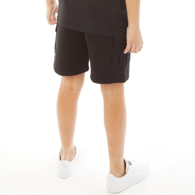 JUICE Boys Recycled Plastic Leon Combat Shorts Black
