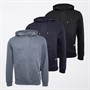 JUICE Mens Grevill Three Pack Hoodies Black/Dark Grey/Navy