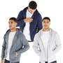 JUICE Mens Garret FZ Three Pack Hoodies Navy/Grey Marl/ Dark Grey
