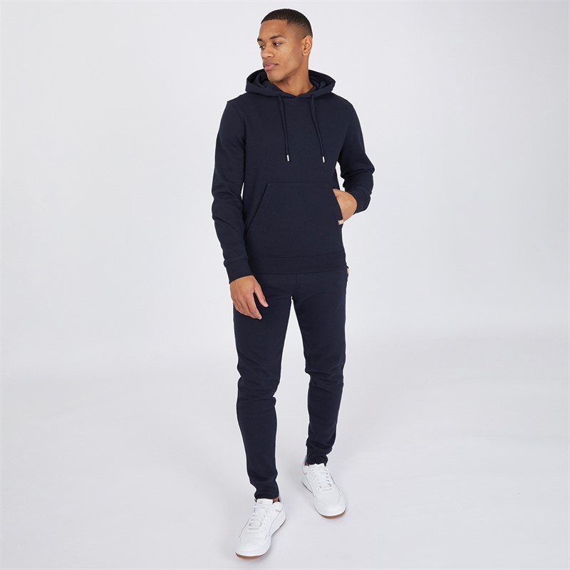 JUICE Mens Grevcore Hoodie And Joggers Set Navy