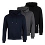 JUICE Mens Grevill Three Pack Hoodies Charcoal Marl/Navy/Black