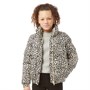 RUBY TUESDAY Girls Puffer Jacket Stone/Black Leopard