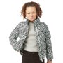 RUBY TUESDAY Girls Puffer Jacket Aqua/Black Leopard