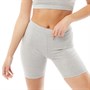 Couture Club Womens Logo Cycling Shorts Grey Marl