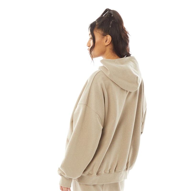 Couture Club Womens Sustainable Loungewear OTH Hoodie Beige
