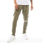 Couture Club Mens Wave Logo Contrast Panel Joggers Khaki