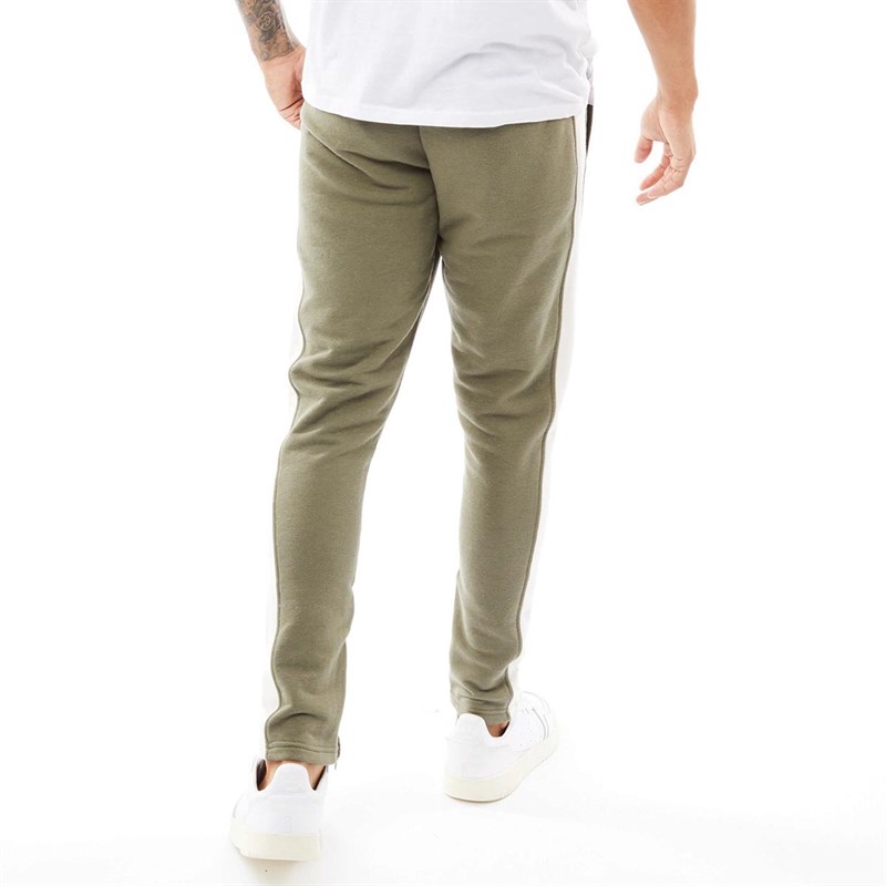 Couture Club Mens Wave Logo Contrast Panel Joggers Khaki