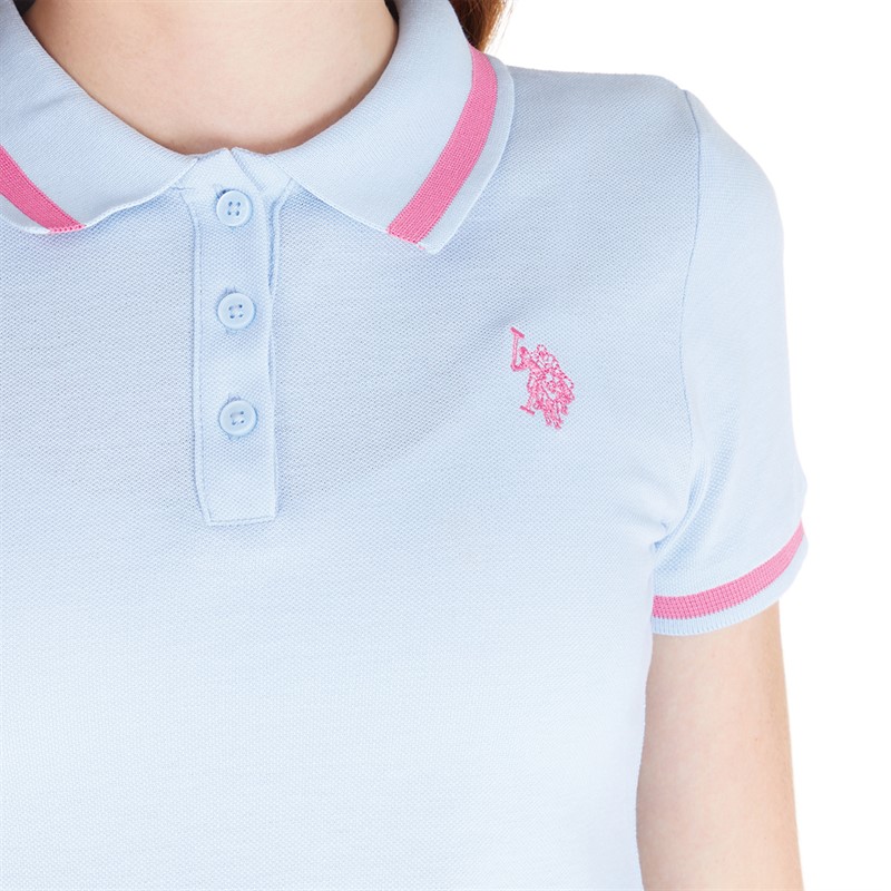 U.S. POLO ASSN. Girls Short Sleeve Polo Windsurfer