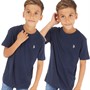 U.S. POLO ASSN. Boys Two Pack T-Shirts Navy Blazer