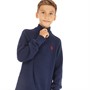 U.S. POLO ASSN. Boys 1/4 Zip DHM Knit Jumper Navy Blazer