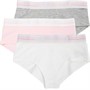 U.S. POLO ASSN. Girls Three Pack Hipster Briefs Pink