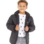 U.S. POLO ASSN. Boys Hooded Quilted Jacket Black