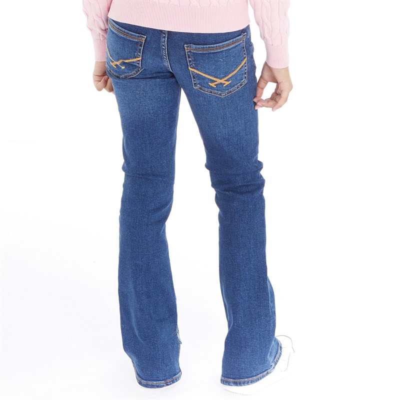 U.S. POLO ASSN. Girls Coloured Bootleg Jeans Dark Wash