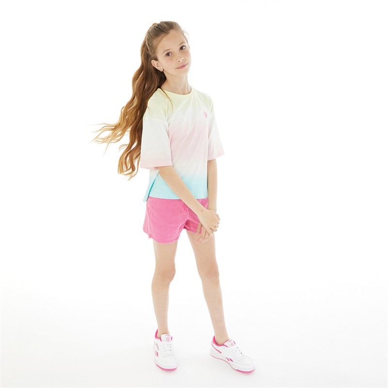 U.S. POLO ASSN. Girls Ombre T-Shirt Pink Cosmos