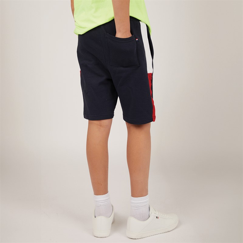 U.S. POLO ASSN. Boys Sliced Side Shorts Navy Blazer