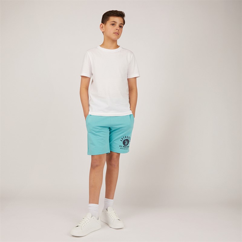 U.S. POLO ASSN. Boys 1890 Sweat Shorts Aquarelle