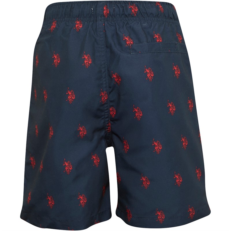 U.S. POLO ASSN. Boys Repeat Swim Shorts Navy Blazer