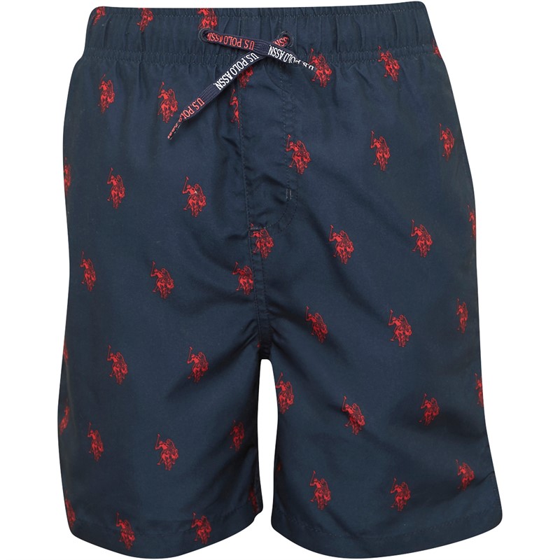 U.S. POLO ASSN. Boys Repeat Swim Shorts Navy Blazer