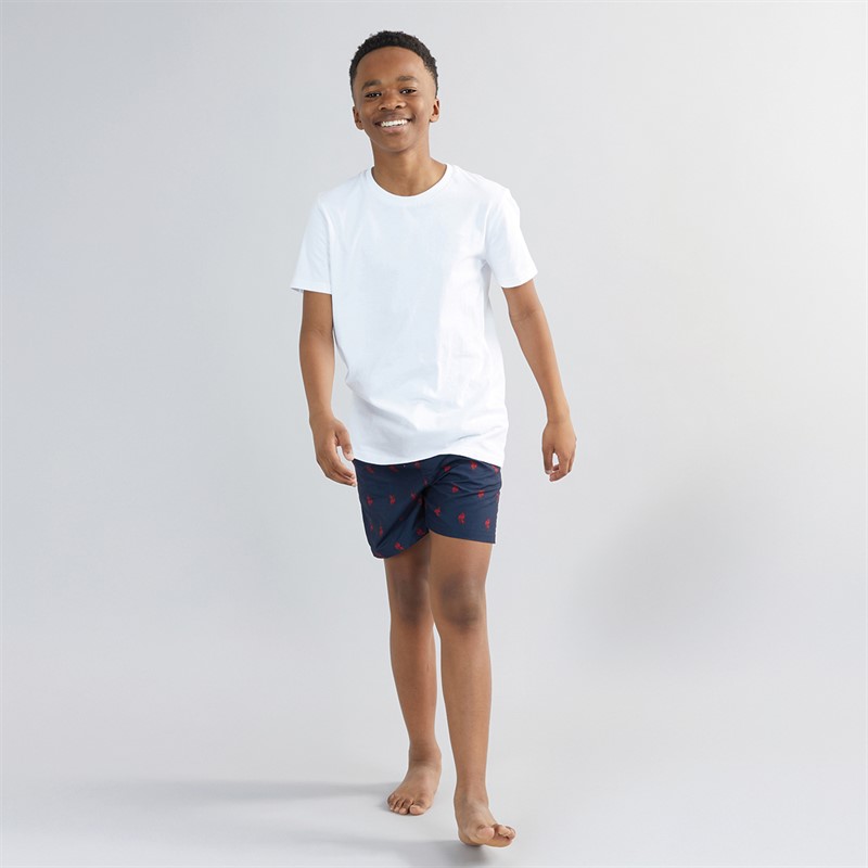 U.S. POLO ASSN. Boys Repeat Swim Shorts Navy Blazer