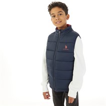 U.S. POLO ASSN. Lichtgewicht Gilet Jongens Donker Saffierblauw