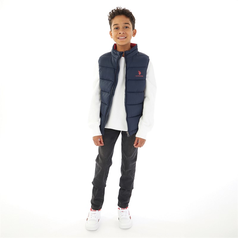 U.S. POLO ASSN. Boys Lightweight Gilet Dark Sapphire Navy