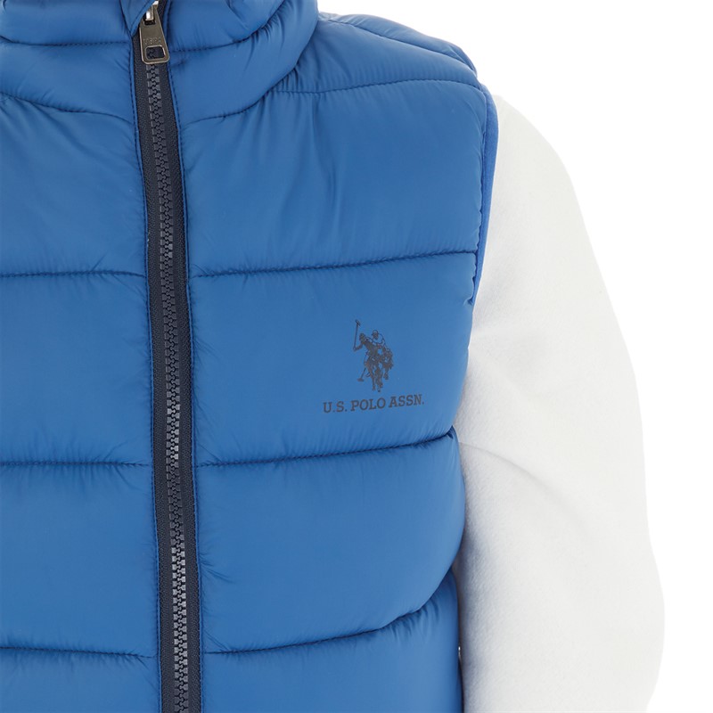 U.S. POLO ASSN. Boys Lightweight Gilet Deja Vu Blue