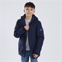 U.S. POLO ASSN. Jongens Parka Jas met Capuchon Marine Blauw Blazer