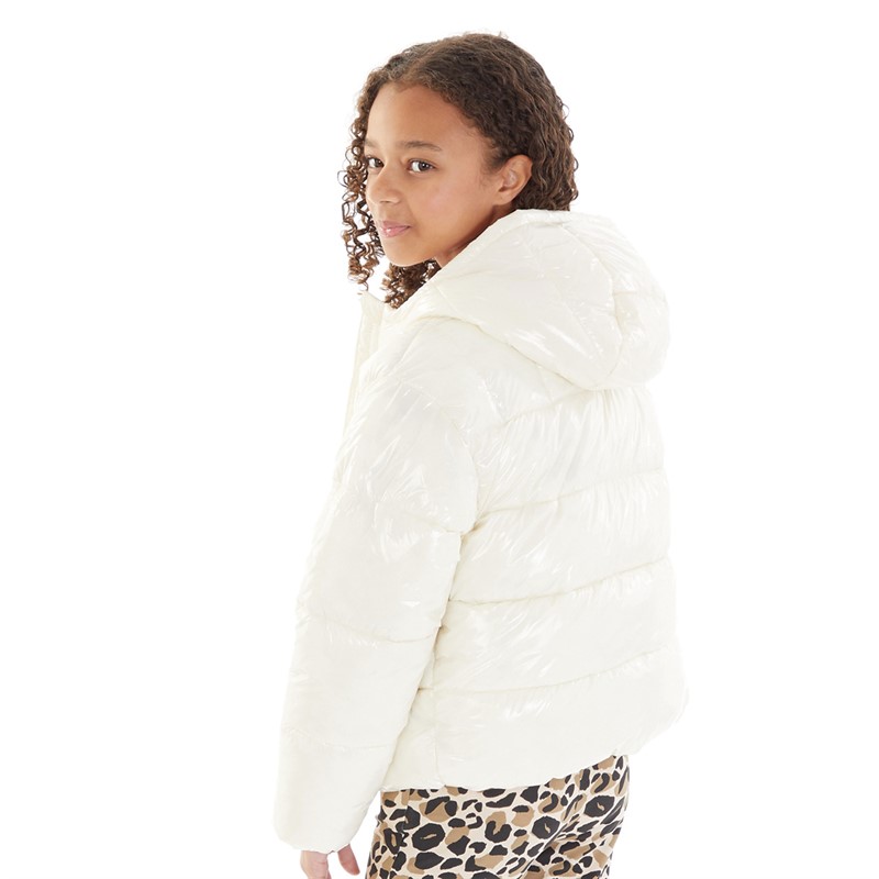 U.S. POLO ASSN. Girls Puffer Jacket Egret