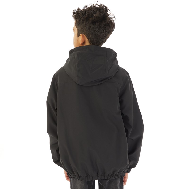 U.S. POLO ASSN. Boys Fleece Lined Windcheater Jacket Black