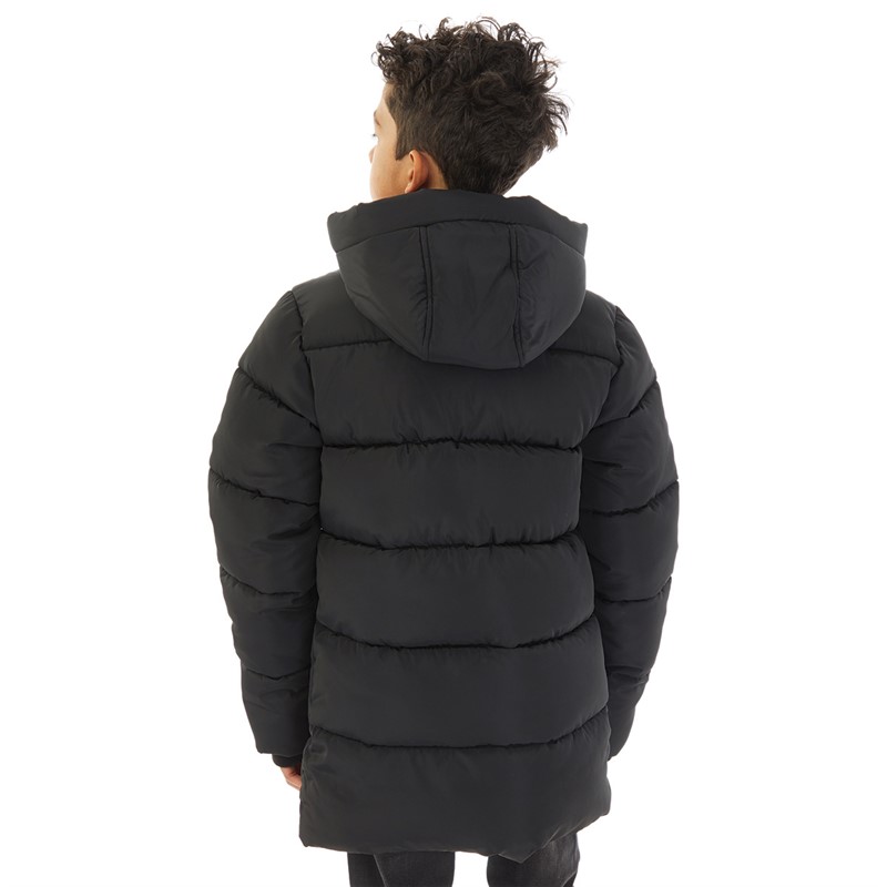 U.S. POLO ASSN. Boys Heavy Puffer Coat Black