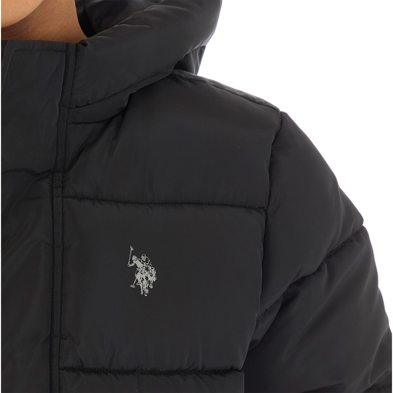 U.S. POLO ASSN. Boys Heavy Puffer Coat Black