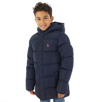 U.S. POLO ASSN. Boys Heavy Puffer Coat Navy Blazer