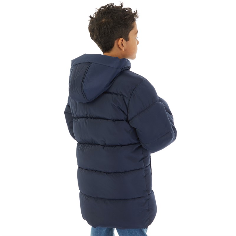 U.S. POLO ASSN. Boys Heavy Puffer Coat Navy Blazer